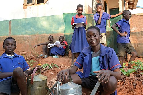 Permakultur-Club in einer Schule in Malawi