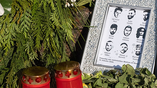Gedenken an die rassistischen Anschläge in Hanau