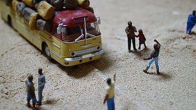 Ausstellung zu Flucht und Migration