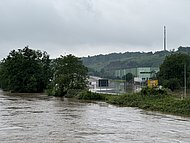 Überschwemmung am Neckar