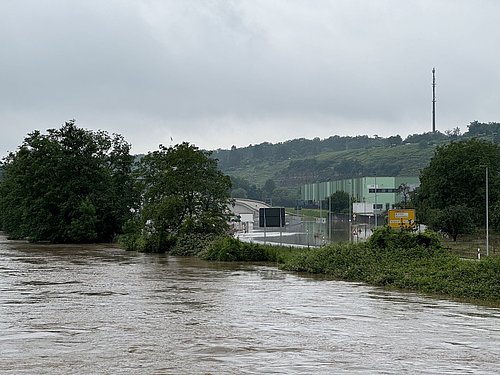 Überschwemmung am Neckar Überschwemmung am Neckar